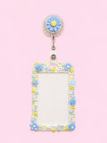 Blue Blossom Badge Holder